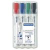Staedtler Whiteboard Marker Chisel Point Assorted- Wallet of 4