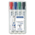 Staedtler Whiteboard Marker Chisel Point Assorted- Wallet of 4