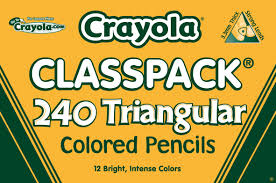 68-8214 Colour Pencil 240 Triangular Classpack
