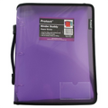 Binder Buddy Protext A4 3 Ring 25Mm With Zipper/Handle Purple