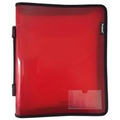 Binder Buddy Protext A4 3 Ring 25Mm With Zipper/Handle Red