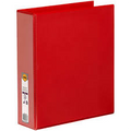 Binder Insert Marbig A4 Clearview 2 D-Ring 25Mm Red