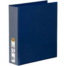 Binder Insert Marbig A4 Clearview 3 D-Ring 50Mm Blue