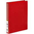 Binder Insert Marbig A4 Clearview 4 D-Ring 25mm Red