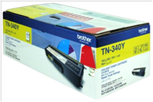 Brother TN340Y Yellow Toner Cartridge - 1,500 Page