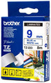 Brother Laminated Blue on White Tape - 9mm x 8 metres