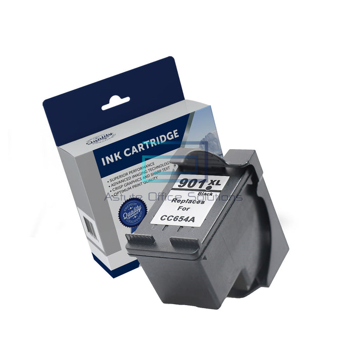 HP CC654AA/#901XL Black High Yield Compatible Ink