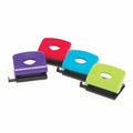 Marbig Hole Punch 2 Hole Plastic Med 20 Sheet Assorted Colours