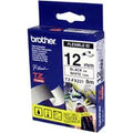 Brother Flexible Blk on White Laminating Tape 12mmx8mtrs