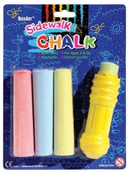 Chalk Beesart Coloured Sidewalk W/Holder Jumbo 4'S H/Sell