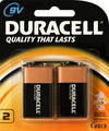 Duracell 9V 2 Battery Mn1604 B2