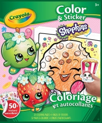 Book Crayola Colour And Sticker Shopkins