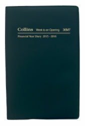 Diary Financial Year Collins A6 36M7 Wto Black