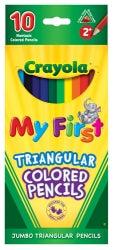 Pencil Coloured Crayola Junior Triangular Pk10