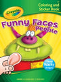 Book Coloring And Sticker Crayola Funny Faces People