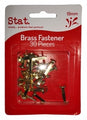 Paper Fastener Stat Brass 3/4 Inch - Pack of 30