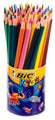 Pencils Coloured Bic Kids 60'S Full Length Pot