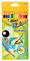 Pencil Coloured Bic Kids Aquacouleur 12'S