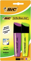 Highlighter Briteliner Text Ylw / Pnk B/P 2