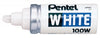 Marker Pentel X100W Stubby White