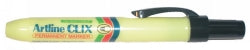 Marker Artline 73 Clix Retract Perm 1.5Mm Bullet Nib Black
