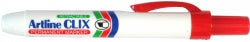 Marker Artline Clix Retract Perm Chisel Red