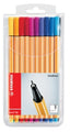 Pen Stabilo Fibre Tip Point 88 0.4Mm Asst Pk20