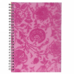 Notebook Spirax A5 Pp 531 Flocked Pink 240Pg