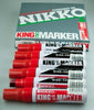 Marker Nikko King Chisel 12Mm Red