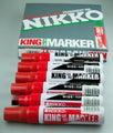 Marker Nikko King Chisel 12Mm Red