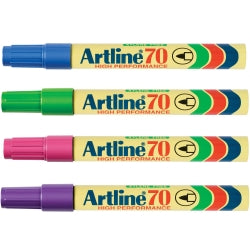 Marker Artline 70 1.5Mm Bullet Nib Brights Bx12
