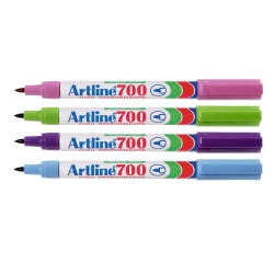 Marker Artline 700 Brights 4 Asst Bx12