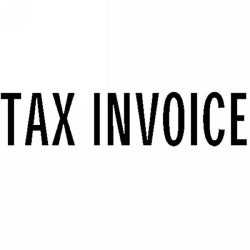 X-Stamper # 1191 Tax Invoice