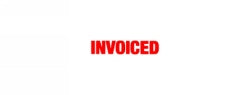 X-Stamper 1532 Invoiced Red
