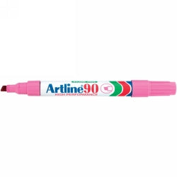 Marker Artline 90 Permanent 5Mm Chisel Nib Pink