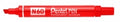 Marker Pentel N60 Permanent Chisel Poiint Red