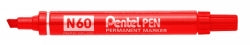 Marker Pentel N60 Permanent Chisel Poiint Red
