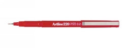 Marker Artline 220 Superfine Point Red 0.2Mm