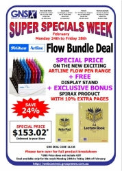 Artline Flow Pack Incl Spirax Bundle Deal