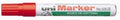 Marker Uni 580B Permanent Chisel Red