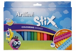 Markers Artline Stix Pack 20 Assorted Colours
