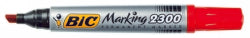 Marker Bic Marking 2300 Permanent 3.1-5.3Mm Chisel Tip Red