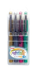 Pen Pentel Rb Hybrid Gel Grip Del Metallic Wlt4