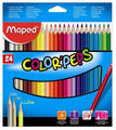 Pencils Coloured Maped Color'Peps 24'S