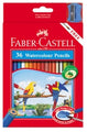 Pencil Coloured Faber R/Range Water/Col Pk36