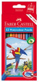 Pencil Coloured Faber R/Range Water/Col Pk12