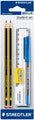 Pen Pencil Student Set Staedtler W/Ruler /Sharpener / Eraser Carded