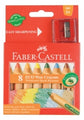 Crayons Faber Eco 8 Cols + Sharpener