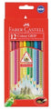 Pencil Coloured Faber Dot Grip Triang Pk12