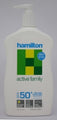Sunscreen Hamilton 500Ml Active Family Lotion Spf50+ Bottle